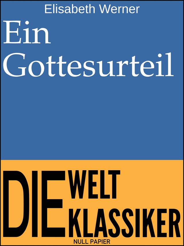 Book cover for Ein Gottesurteil