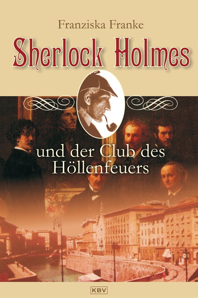 Couverture de livre pour Sherlock Holmes und der Club des Höllenfeuers