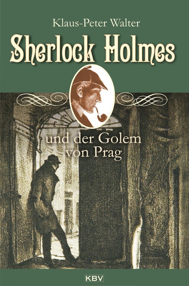 Kirjankansi teokselle Sherlock Holmes und der Golem von Prag