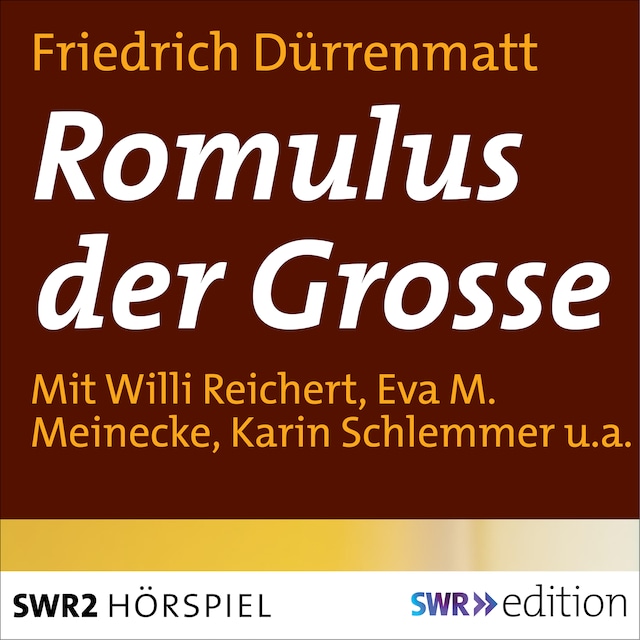 Book cover for Romulus der Grosse