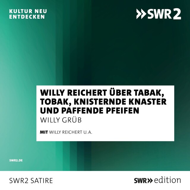 Book cover for Willy Reichert über Tabak, Tobak, knisternde Knaster und paffende Pfeifen