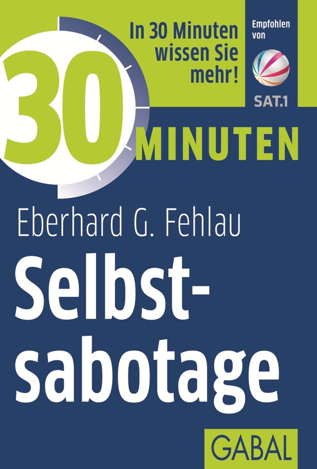 Okładka książki dla 30 Minuten Selbstsabotage