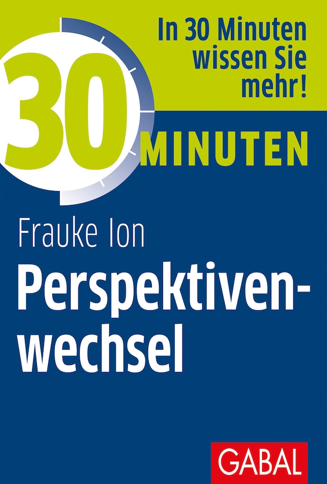 Okładka książki dla 30 Minuten Perspektivenwechsel