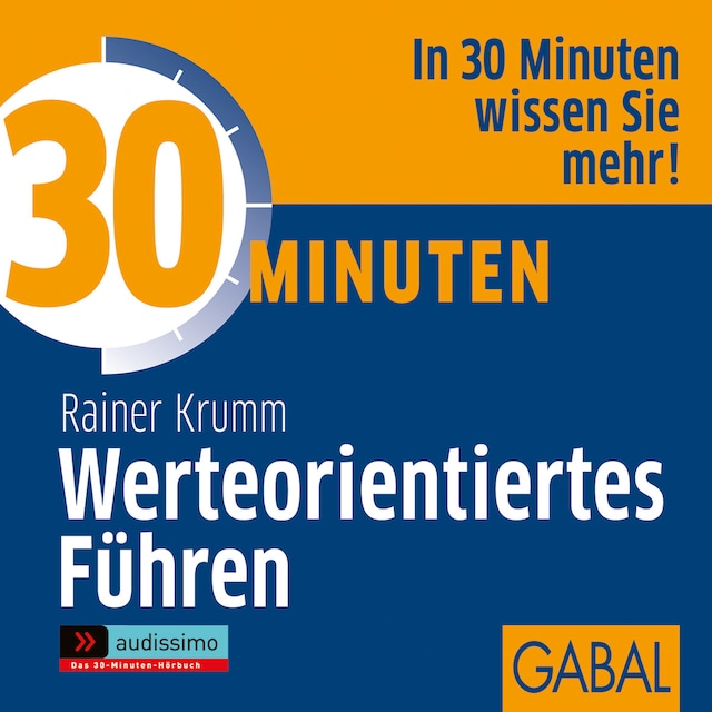 Book cover for 30 Minuten Werteorientiertes Führen