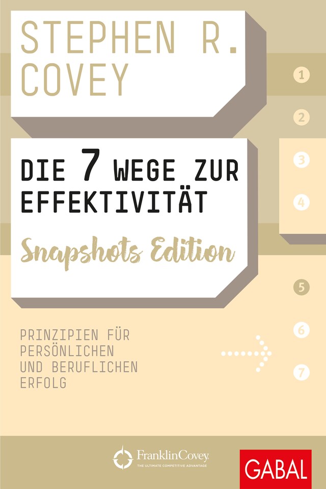 Couverture de livre pour Die 7 Wege zur Effektivität Snapshots Edition