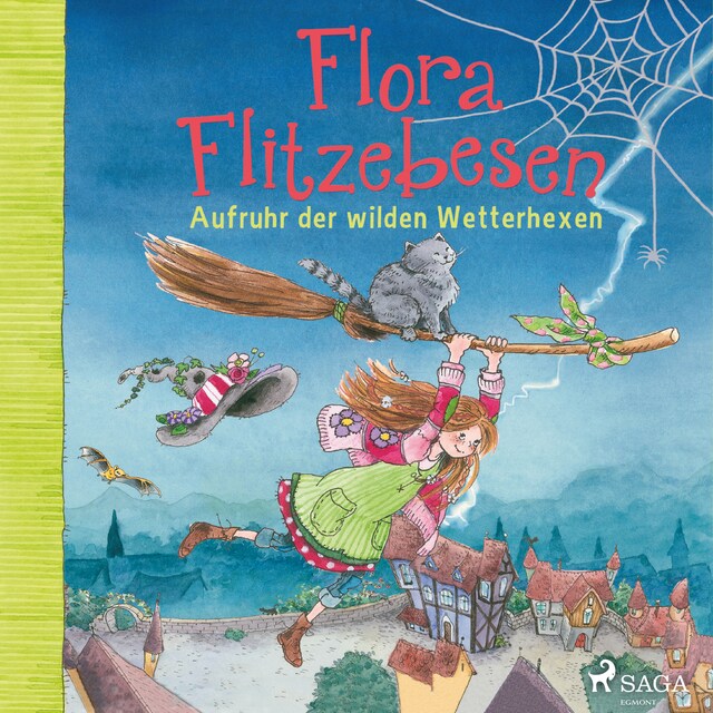 Book cover for Flora Flitzebesen. Aufruhr der wilden Wetterhexen