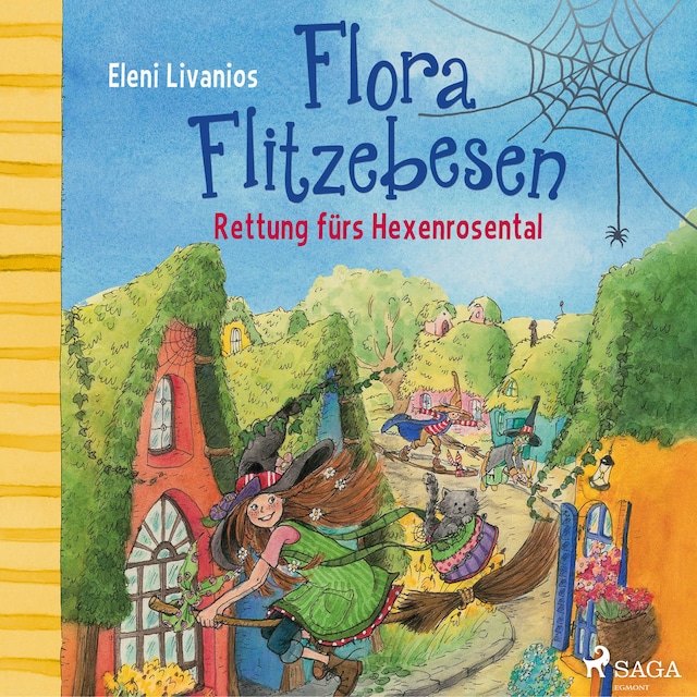 Kirjankansi teokselle Flora Flitzebesen. Rettung fürs Hexenrosental