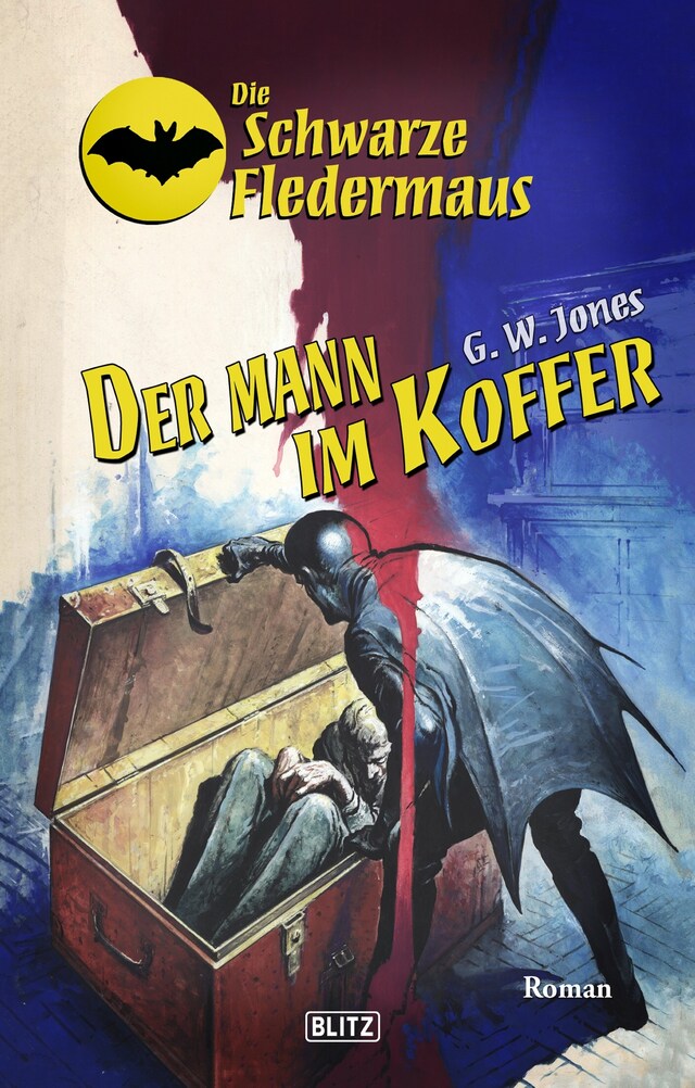 Kirjankansi teokselle Die Schwarze Fledermaus 36: Der Mann im Koffer