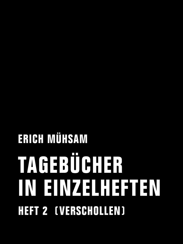 Copertina del libro per Tagebücher in Einzelheften. Heft 2