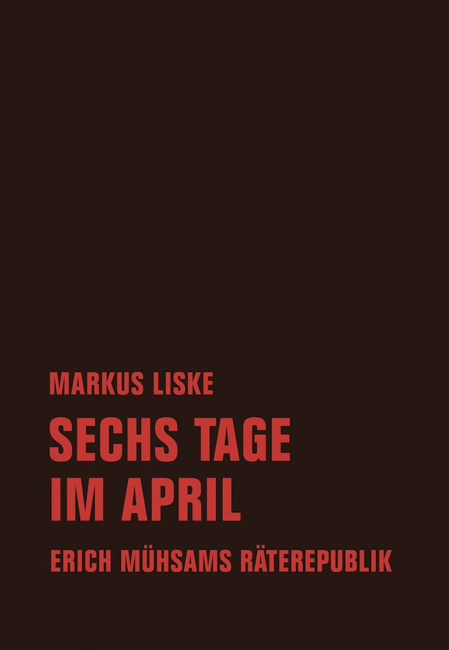 Portada de libro para Sechs Tage im April