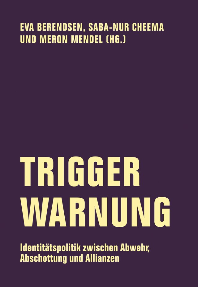 Book cover for Trigger Warnung