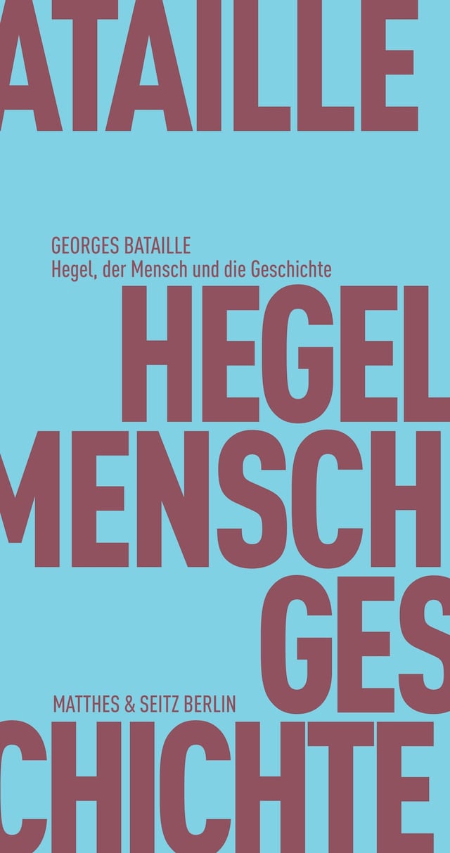 Buchcover für Hegel, der Mensch und die Geschichte
