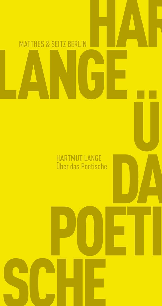 Book cover for Über das Poetische