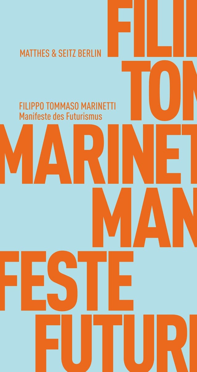 Book cover for Manifeste des Futurismus