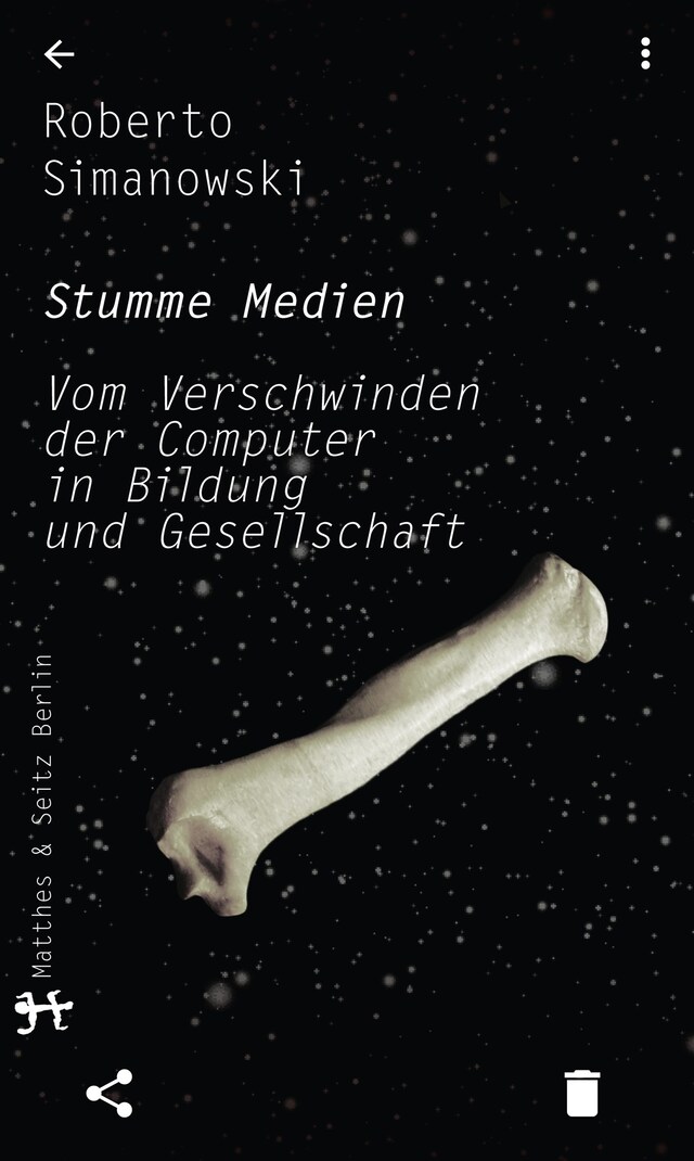 Buchcover für Stumme Medien