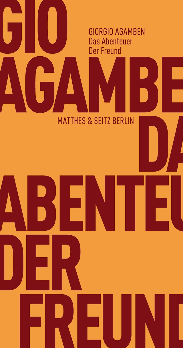 Book cover for Das Abenteuer. Der Freund