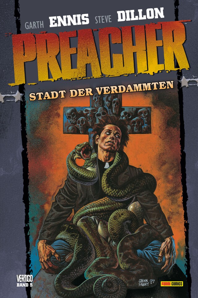 Kirjankansi teokselle Preacher, Band 5 - Stadt der Verdammten