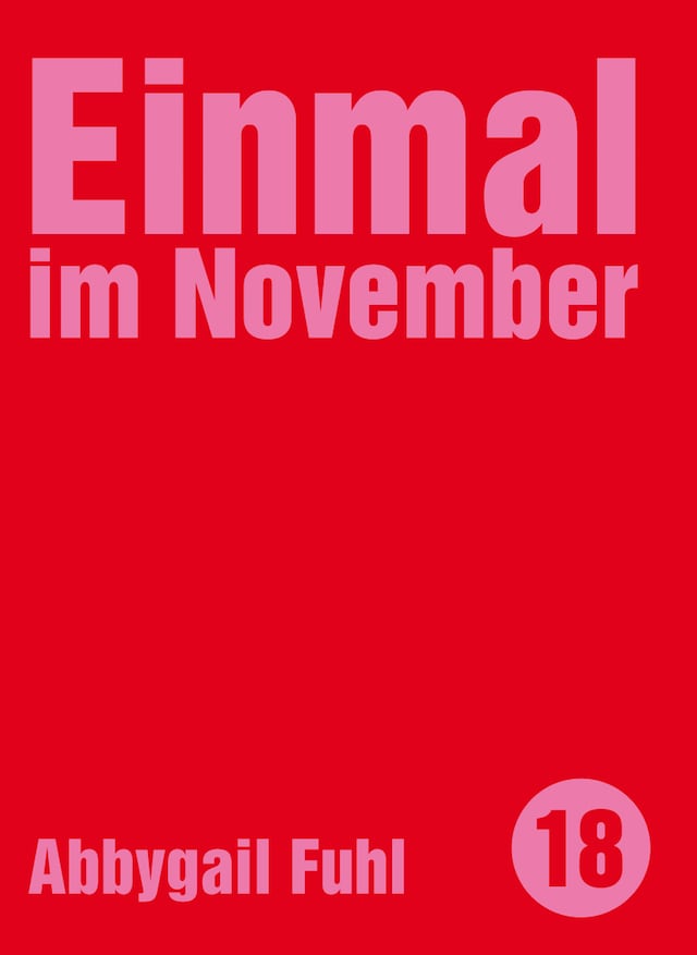 Boekomslag van Einmal im November