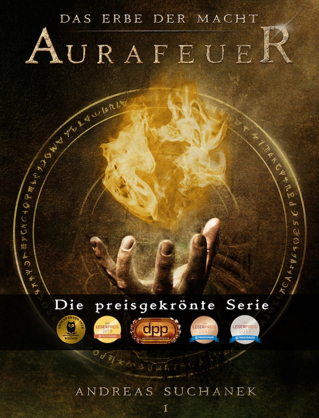 Book cover for Das Erbe der Macht - Band 1: Aurafeuer (Urban Fantasy)