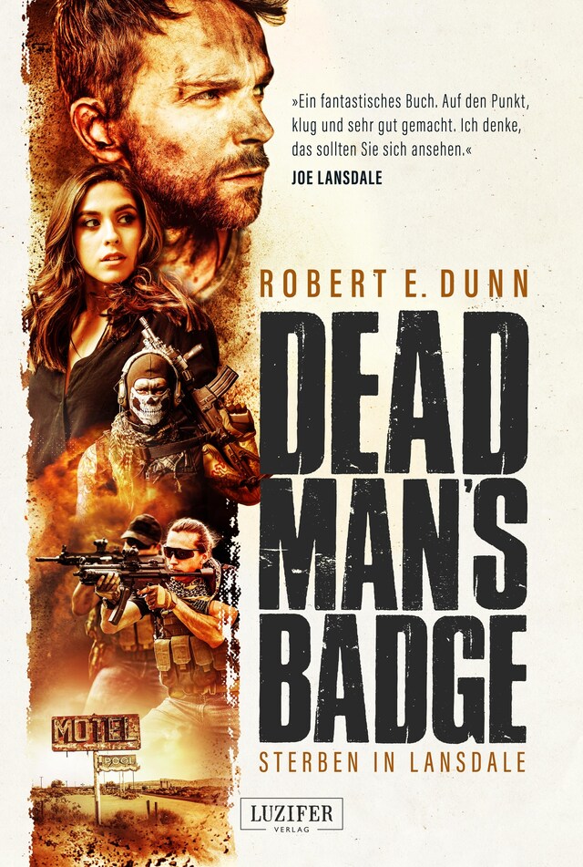 Book cover for DEAD MAN'S BADGE - STERBEN IN LANSDALE