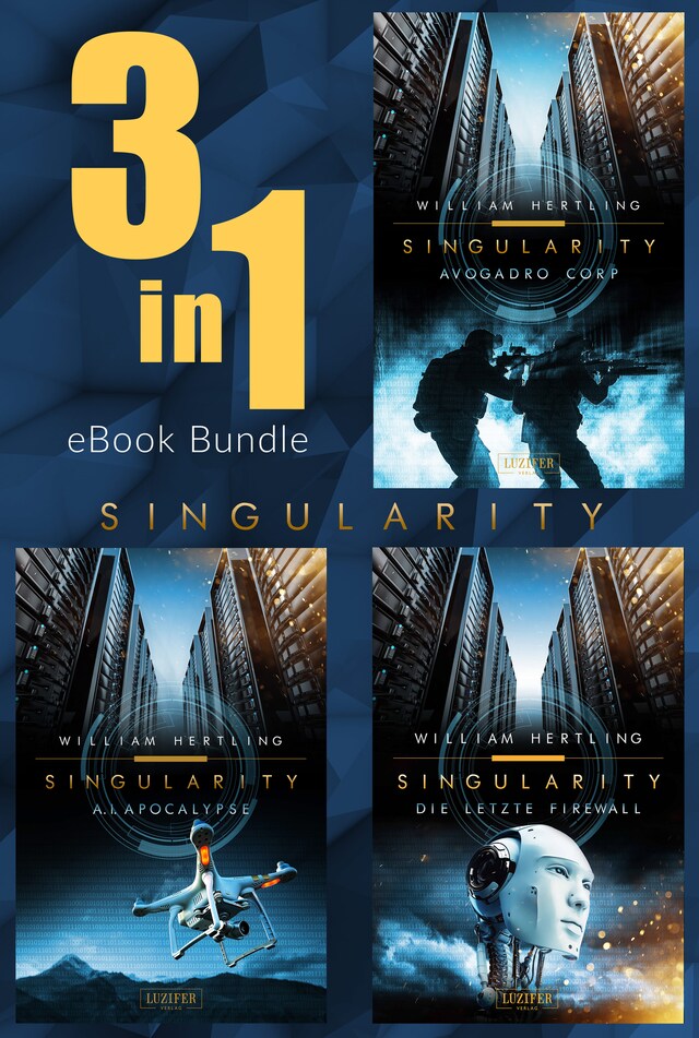 Buchcover für SINGULARITY (Band 1-3) Bundle