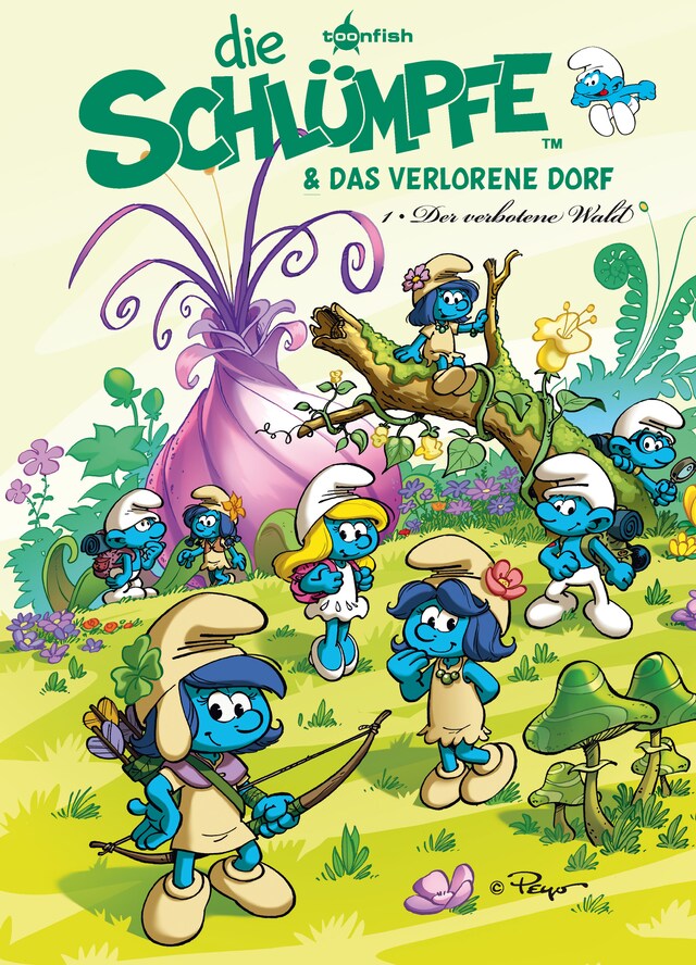 Couverture de livre pour Die Schlümpfe und das verlorene Dorf Bd. 1: Der verbotene Wald