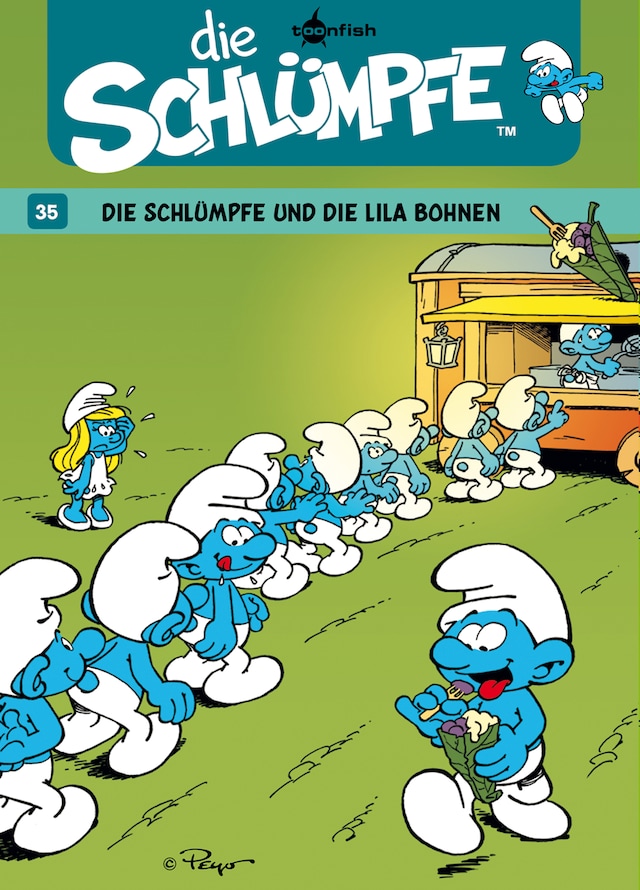 Okładka książki dla Die Schlümpfe 35: Die Schlümpfe und die lila Bohnen