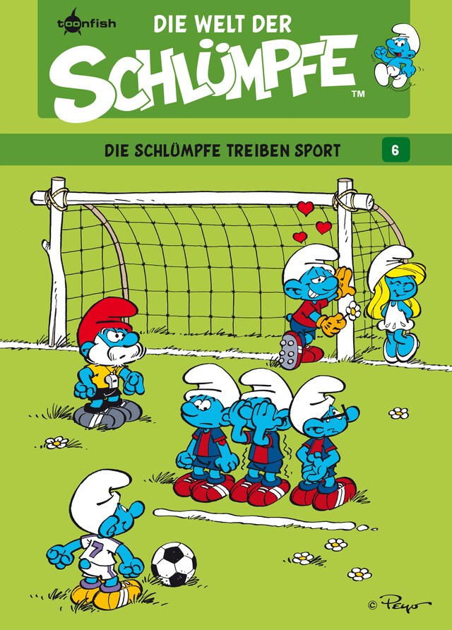 Buchcover für Die Welt der Schlümpfe Bd. 6 – Die Schlümpfe treiben Sport