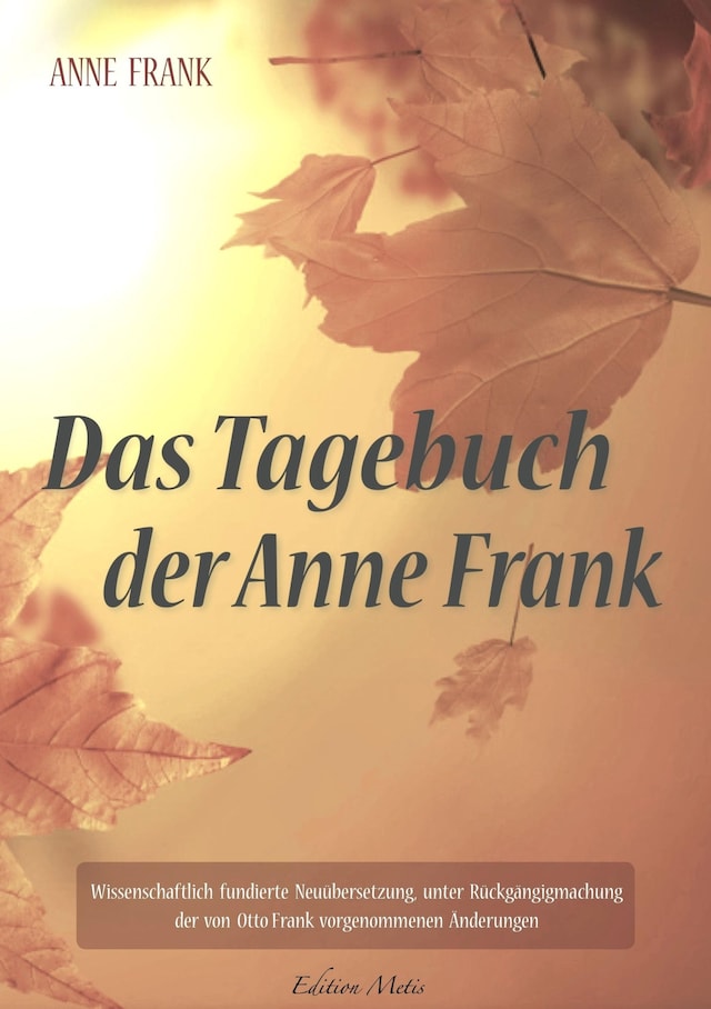 Kirjankansi teokselle Das Tagebuch der Anne Frank