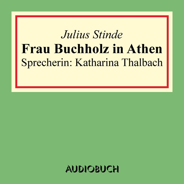 Copertina del libro per Frau Buchholz in Athen