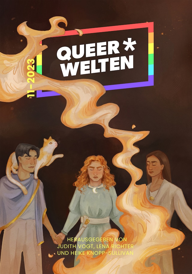 Buchcover für Queer*Welten 11-2023 - Das queerfeministische Phantastik-Magazin