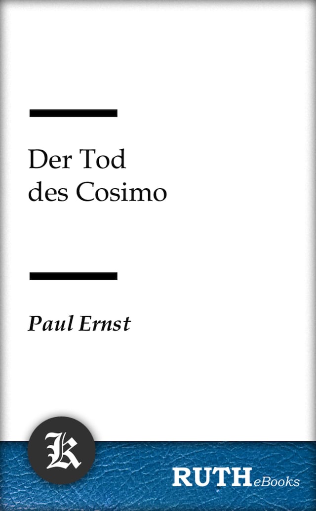 Book cover for Der Tod des Cosimo