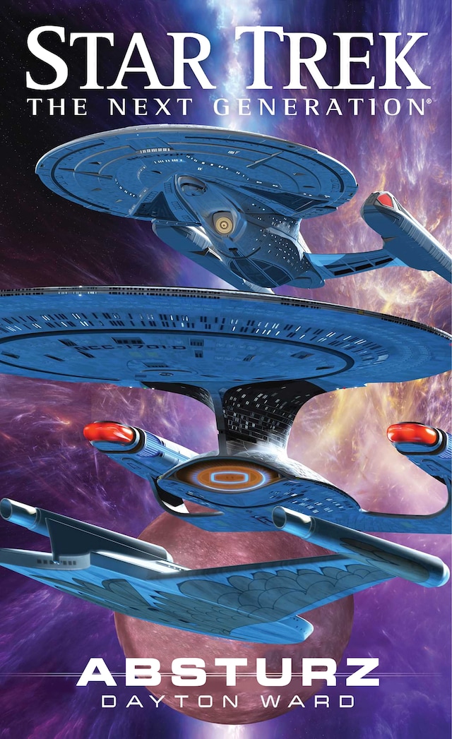 Kirjankansi teokselle Star Trek - The Next Generation: Absturz
