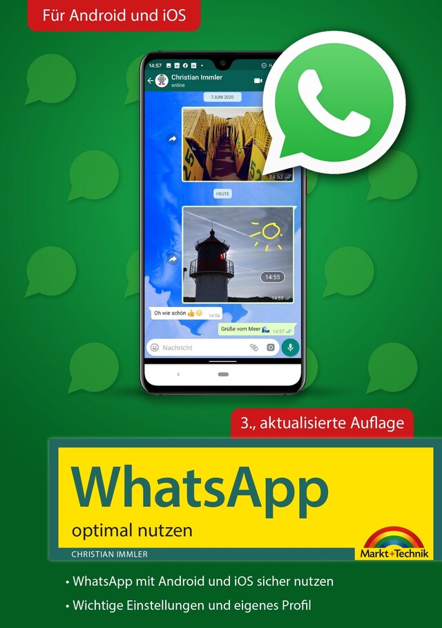 Copertina del libro per WhatsApp - optimal nutzen - 3. Auflage - neueste Version 2020 mit allen Funktionen anschaulich erklärt