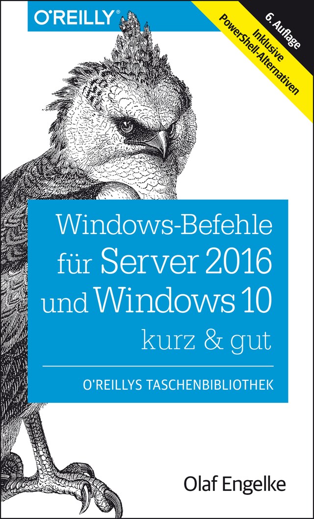 Bokomslag for Windows-Befehle für Server 2016 und Windows 10 – kurz & gut