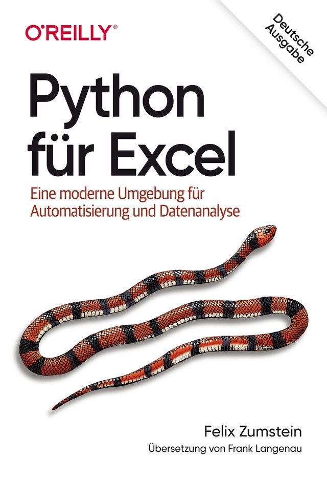 Book cover for Python für Excel