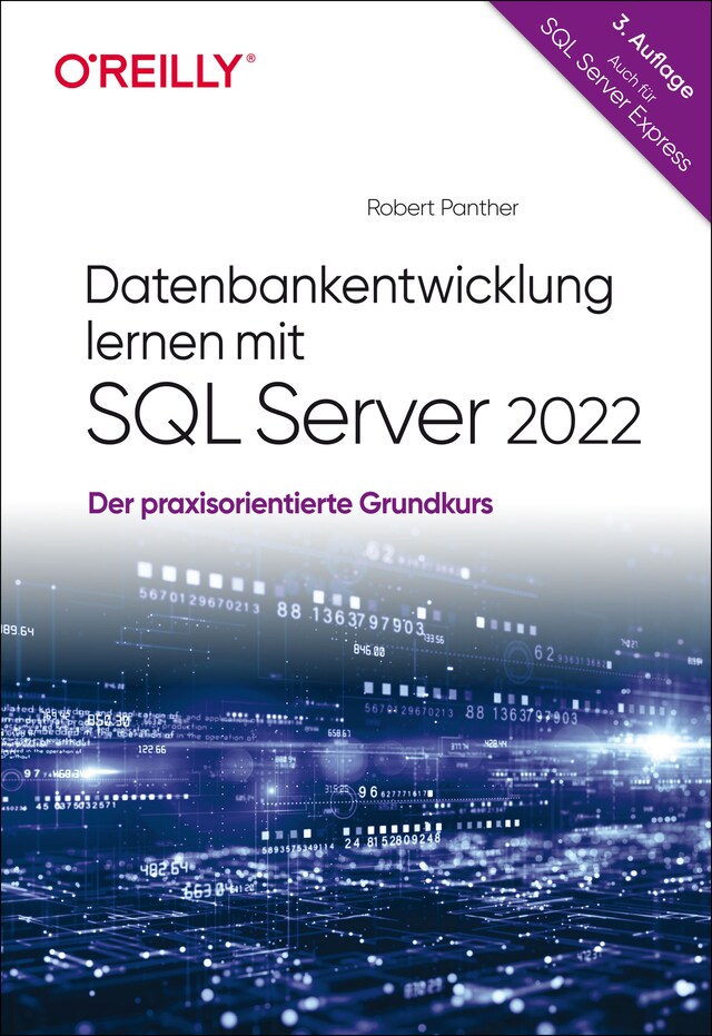 Boekomslag van Datenbankentwicklung lernen mit SQL Server 2022