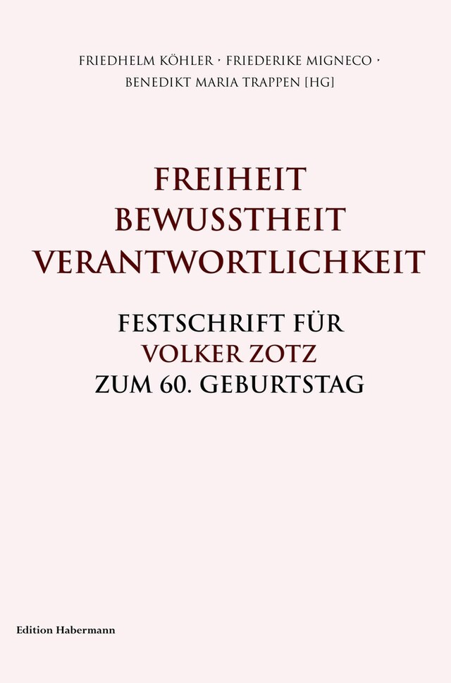 Bogomslag for Freiheit. Bewusstheit. Verantwortlichkeit.