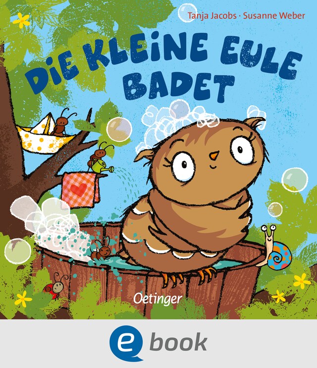 Okładka książki dla Die kleine Eule badet