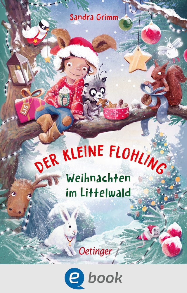 Kirjankansi teokselle Der kleine Flohling 2. Weihnachten im Littelwald
