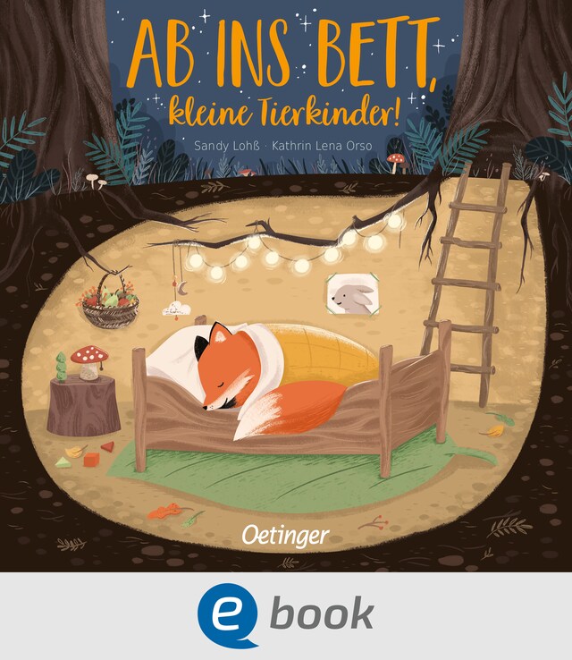 Buchcover für Ab ins Bett, kleine Tierkinder!