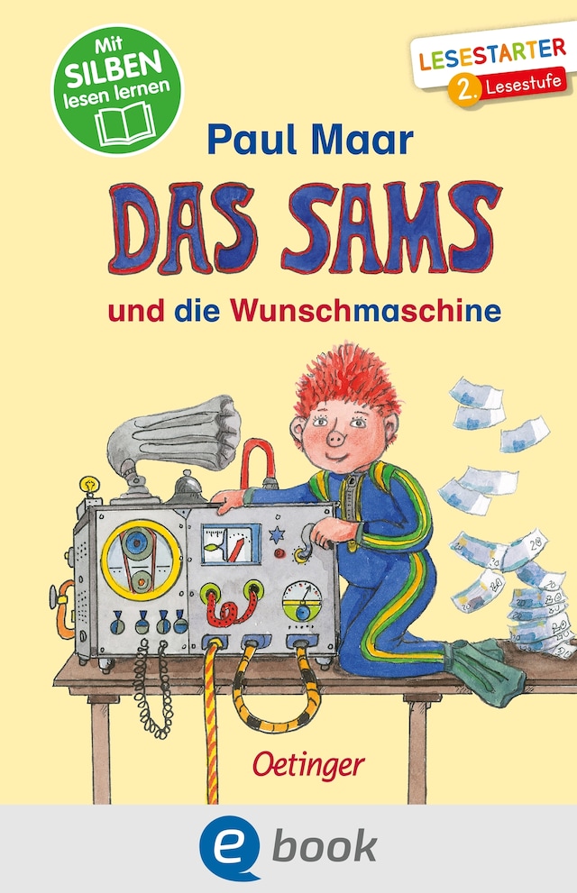 Das Sams und die Wunschmaschine Buchcover für Das Sams und die Wunschmaschine