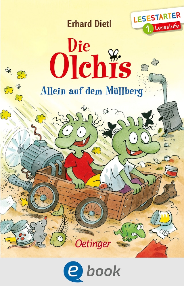 Portada de libro para Die Olchis. Allein auf dem Müllberg