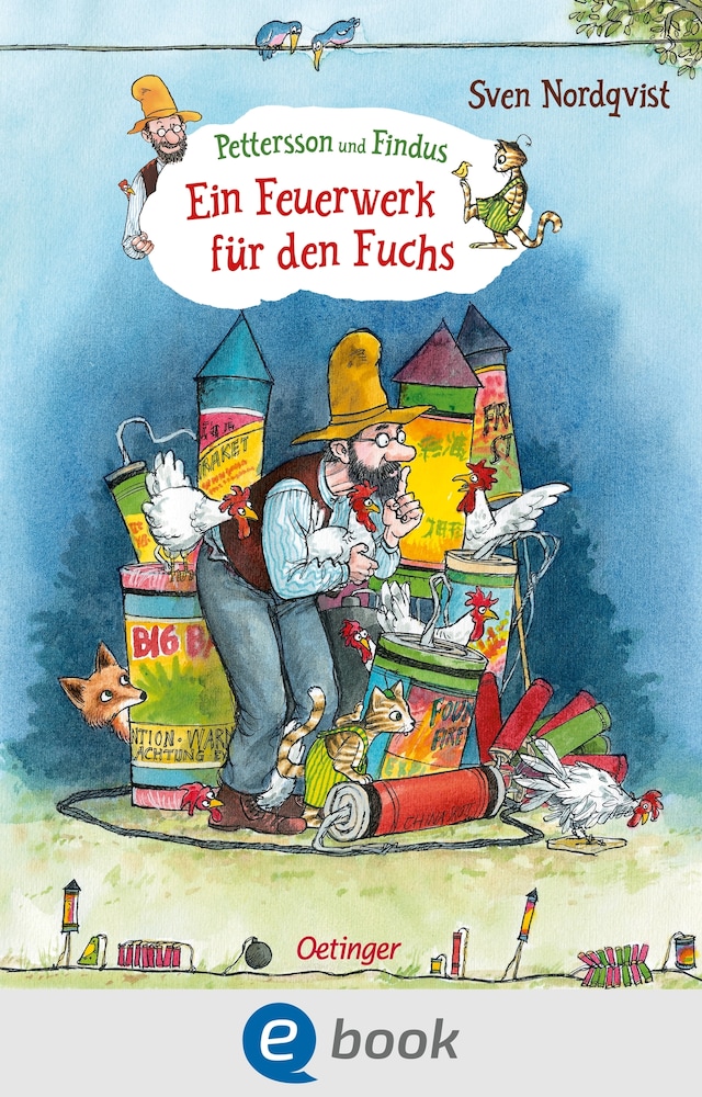 Buchcover für Pettersson und Findus. Ein Feuerwerk für den Fuchs