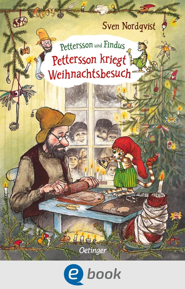 Okładka książki dla Pettersson und Findus. Pettersson kriegt Weihnachtsbesuch