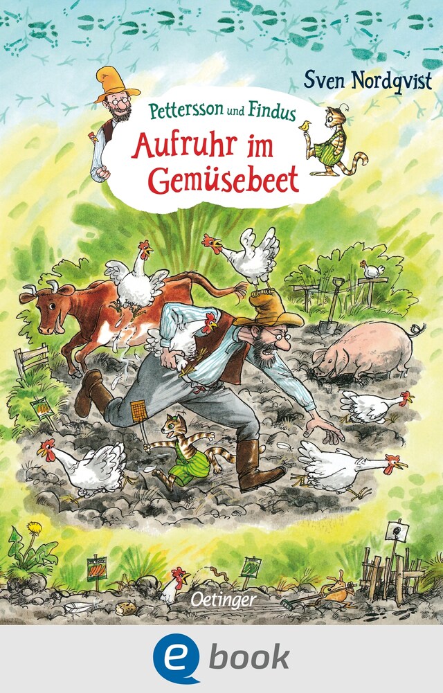 Okładka książki dla Pettersson und Findus. Aufruhr im Gemüsebeet