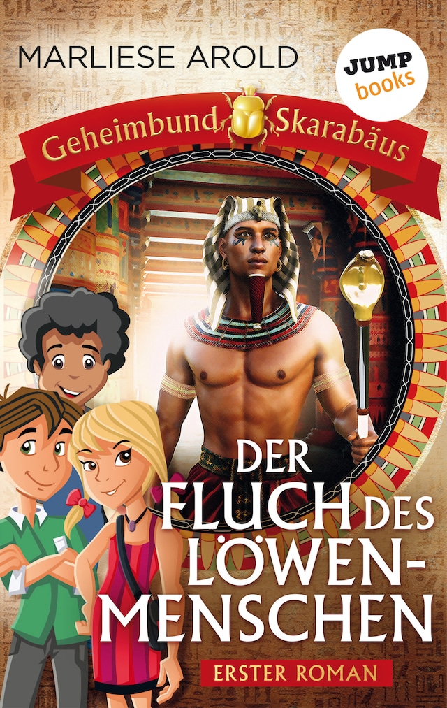 Book cover for Geheimbund Skarabäus - Band 1 - Der Fluch des Löwenmenschen