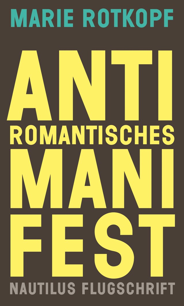 Book cover for Antiromantisches Manifest