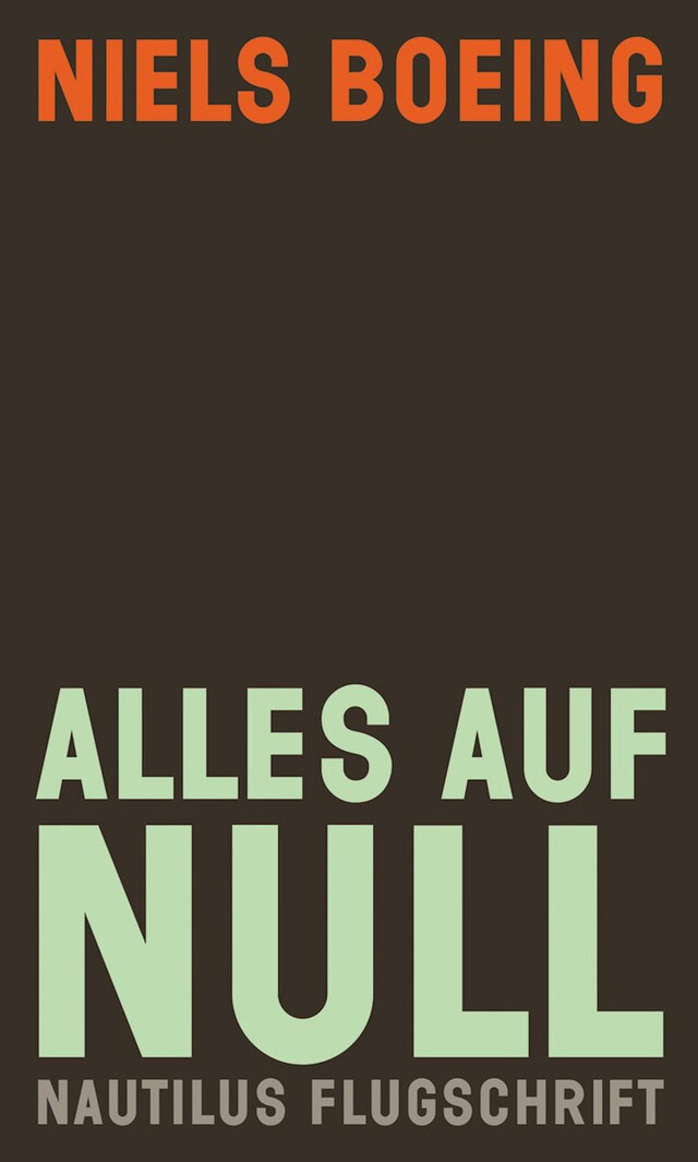 Book cover for Alles auf null