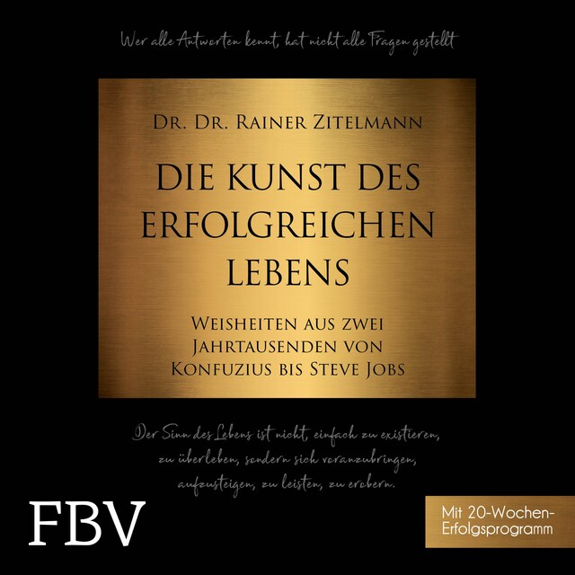 Book cover for Die Kunst des erfolgreichen Lebens